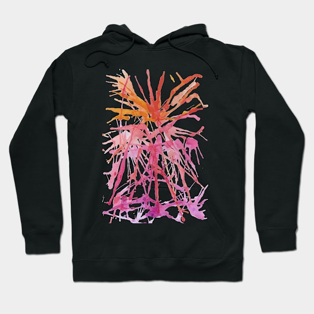 Sunset Splash Doodle Hoodie by Red Wolf